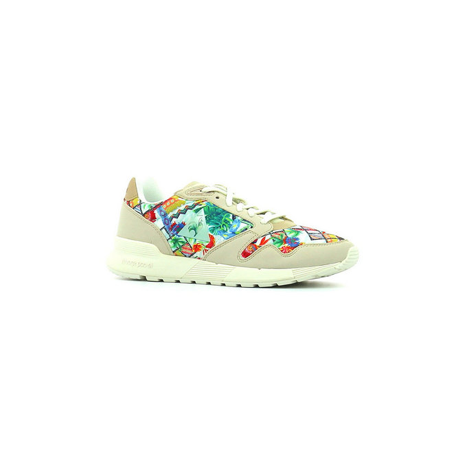 Le Coq Sportif Omega X Garden Fusion Gray Morn / Multicolore - Chaussures Baskets Basses Femme